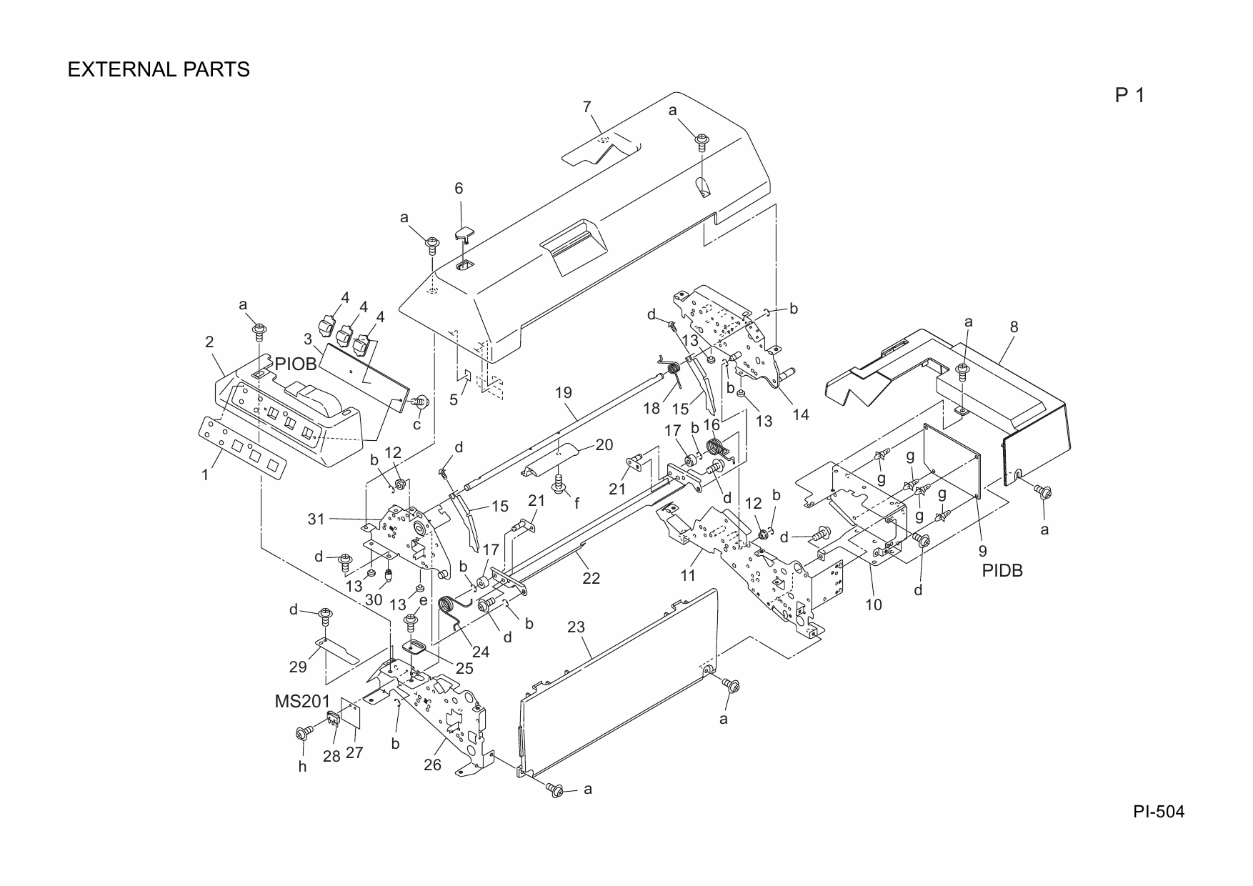 Konica-Minolta Options PI-504 A0PV Parts Manual-3